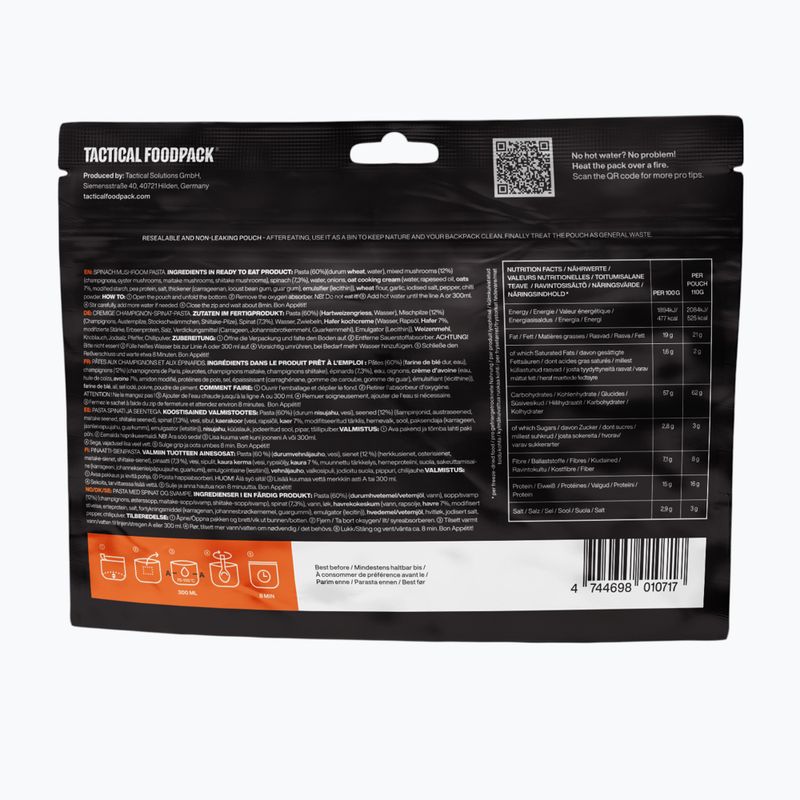Gefriergetrocknete Lebensmittel Tactical Foodpack Spinat-Pilz-Paste Vege 110 g 3
