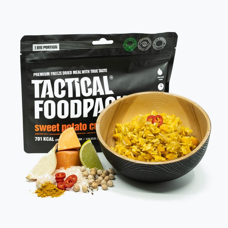 Gefriergetrocknete Lebensmittel Tactical Foodpack Süßkartoffel Curry Vege 415 g