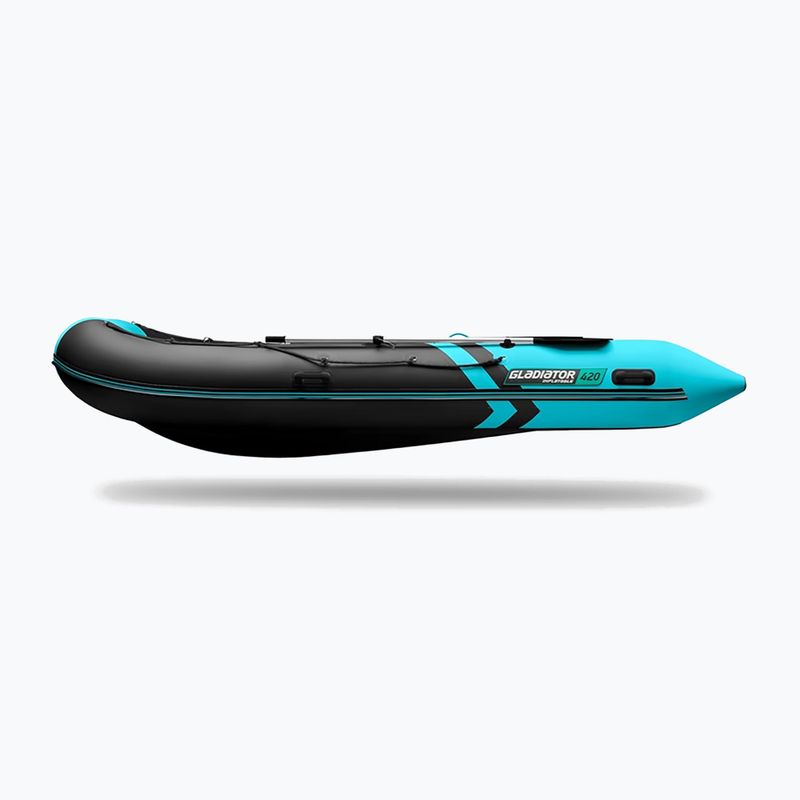 Sieben-Personen-Schlauchboot Gladiator B420 AL black/turquoise 5