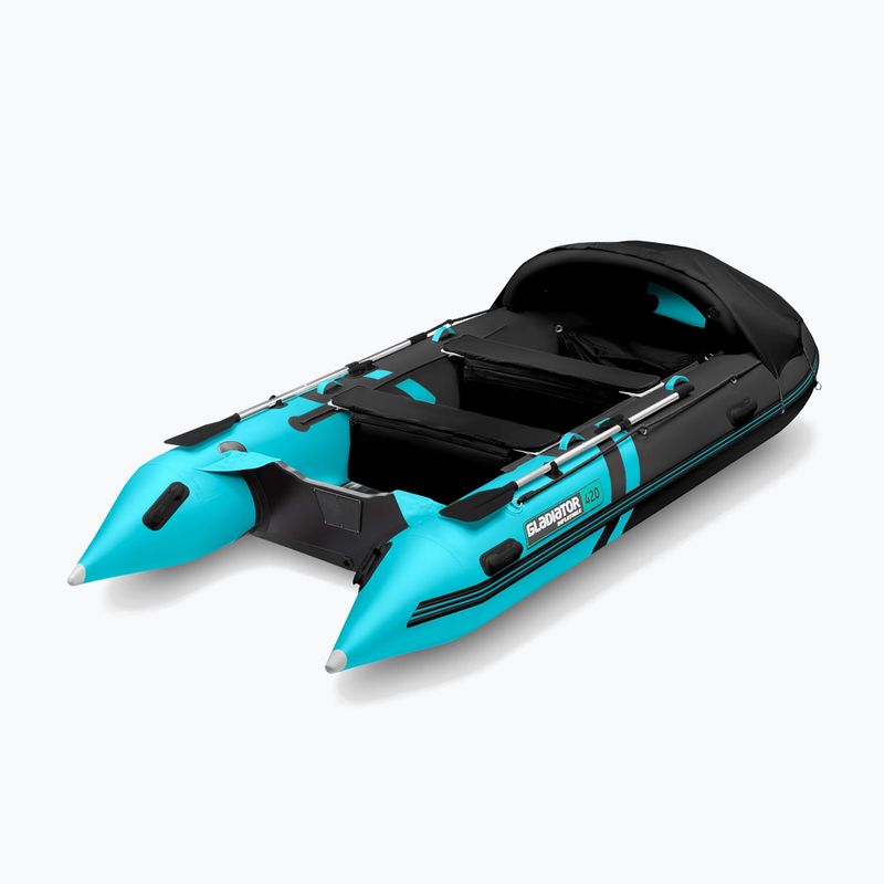 Sieben-Personen-Schlauchboot Gladiator C420 AL black/turquoise 5