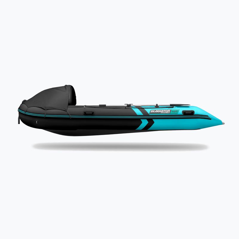 Sieben-Personen-Schlauchboot Gladiator C420 AL black/turquoise 9