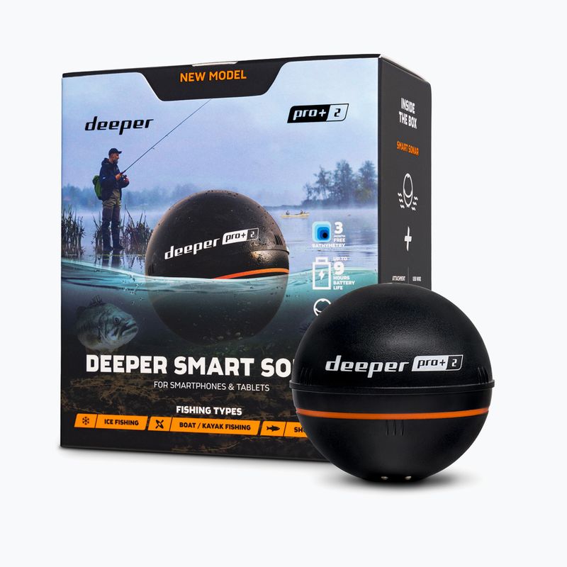 Deeper Smart Sonar Pro+ 2 Angelsonar schwarz DP5H10S10 2