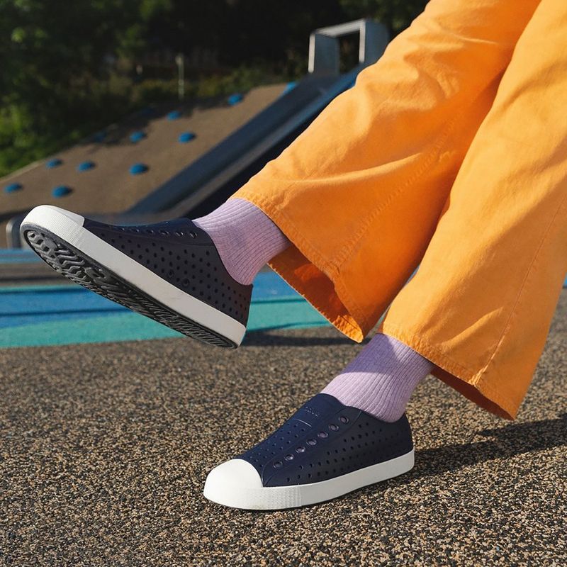 Native Jefferson Regatta blau/Muschel weiß Turnschuhe 13