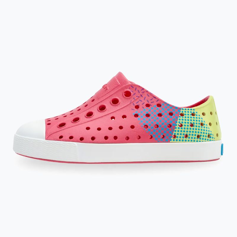 Native Kinderschuhe NA-12111502 Jefferson Block dazzle pink/hell white/celery maria starfish 9