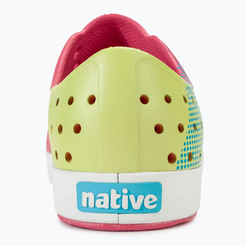 Native Kinderschuhe NA-12111502 Jefferson Block dazzle pink/hell white/celery maria starfish 6