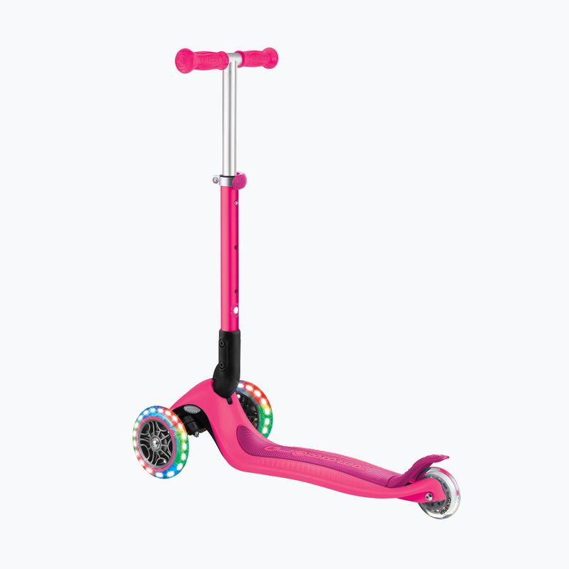 Globber Junior Foldable Lights tiefrosa Kinderroller mit drei Rädern 2