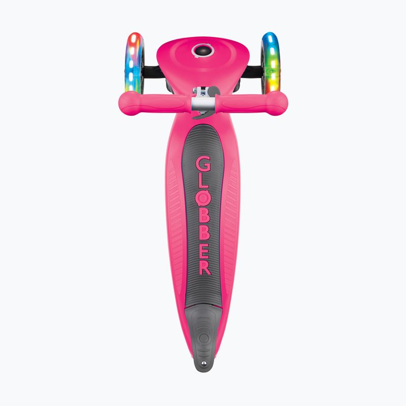 Globber Junior Foldable Lights tiefrosa Kinderroller mit drei Rädern 4