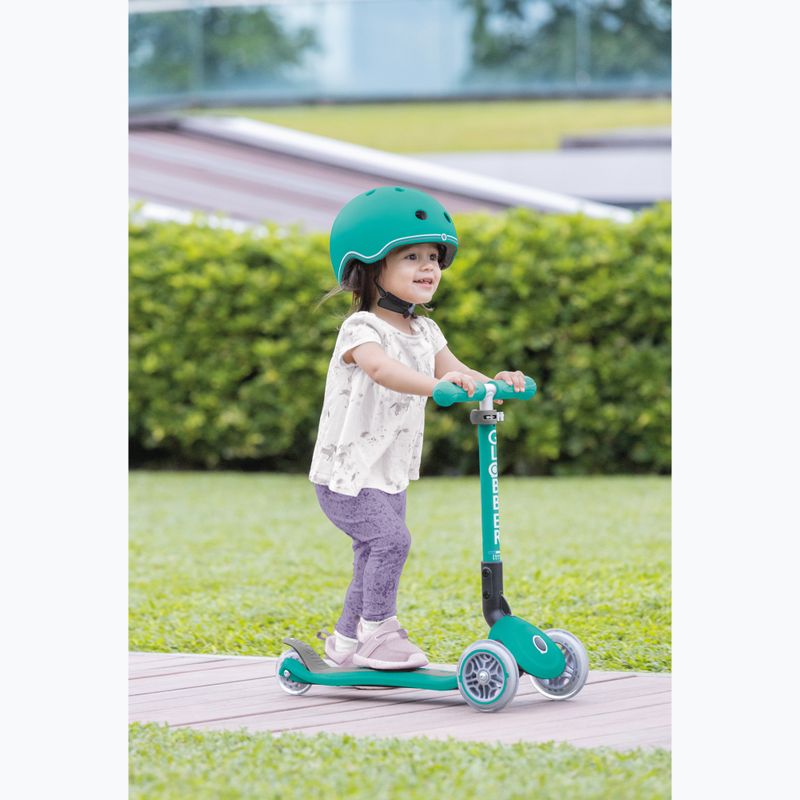 Globber Junior Foldable Lights Kinderdreirad dunkel smaragdgrün 9