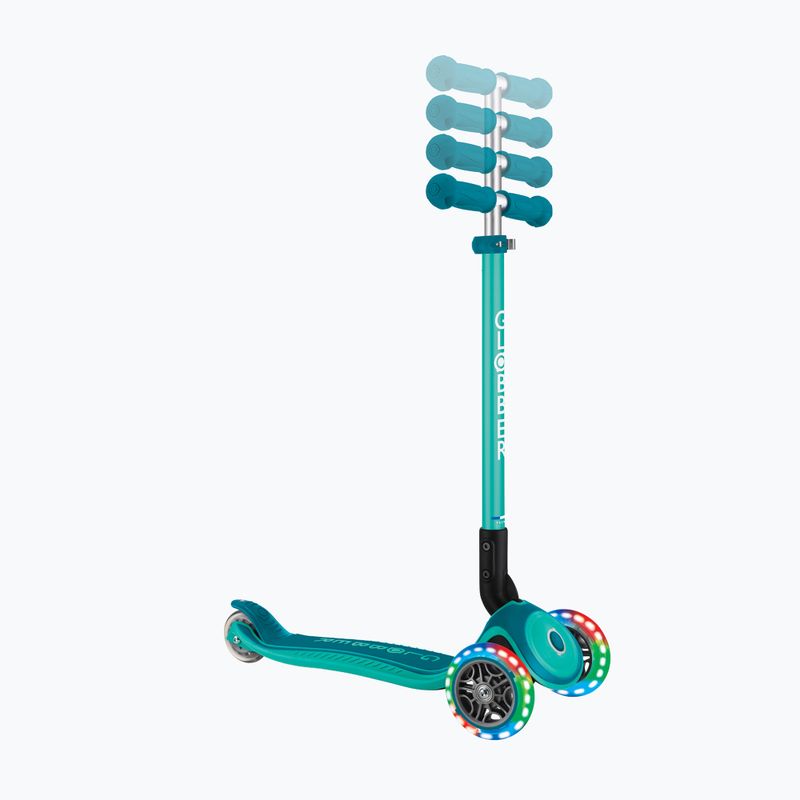 Globber Primo Foldable Plus Lights dunkel smaragdgrün Kinderdreirad Scooter 7