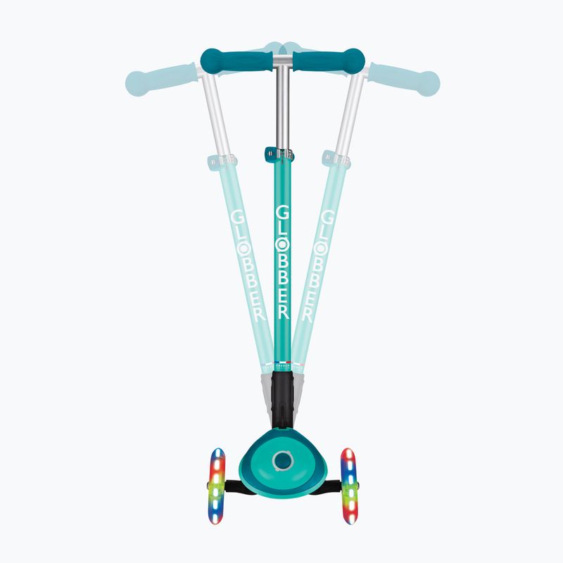 Globber Primo Foldable Plus Lights dunkel smaragdgrün Kinderdreirad Scooter 8