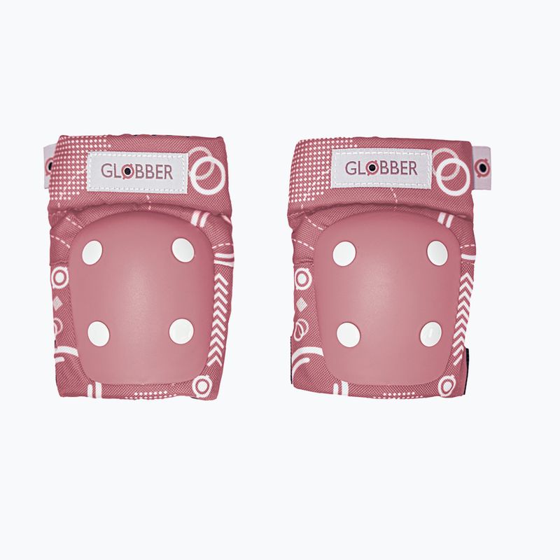 Globber Toddler tiefes Pastellrosa/Formen Babyschützer-Set 3