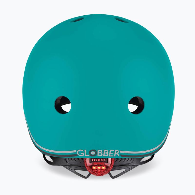 Kinderhelm Globber Go.Up Lights teal 4
