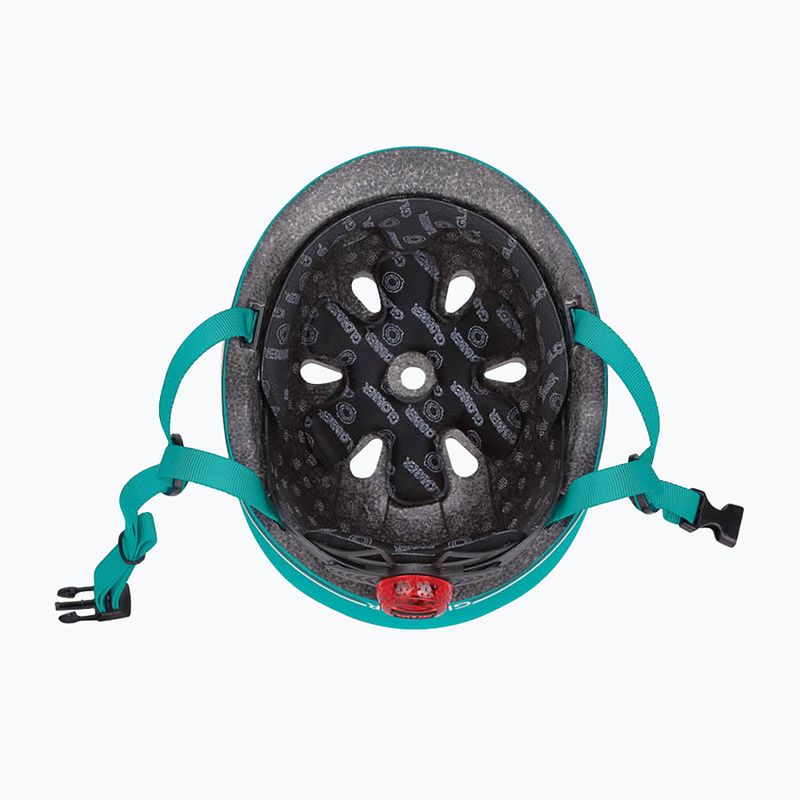 Kinderhelm Globber Go.Up Lights teal 5