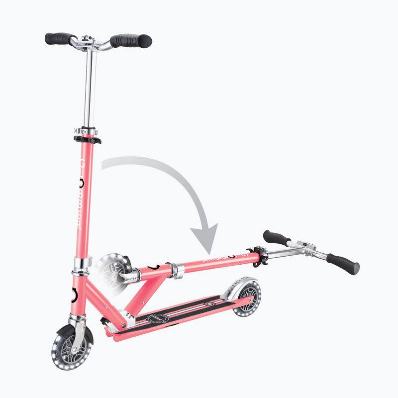 Globber Flow Element Lights korallenrosa Kinder-Roller 6