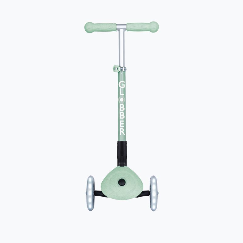 Globber Junior Foldable Lights Eco pistazienfarbener Dreirad-Roller für Kinder 3