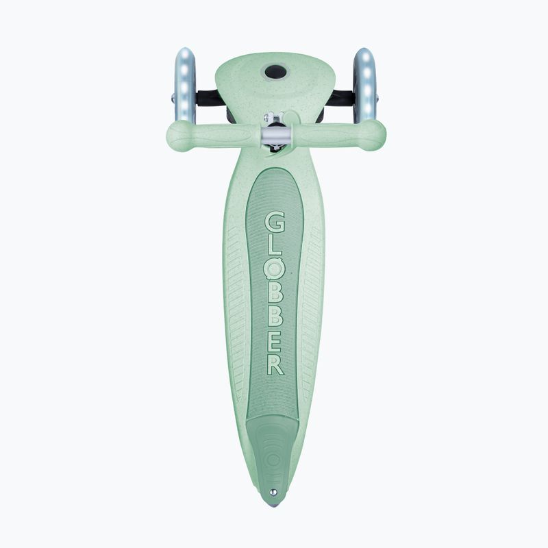 Globber Junior Foldable Lights Eco pistazienfarbener Dreirad-Roller für Kinder 4