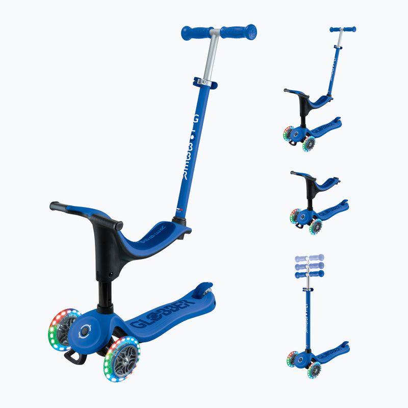 Globber Go.Up Sporty Lights Kinderdreirad navy blau