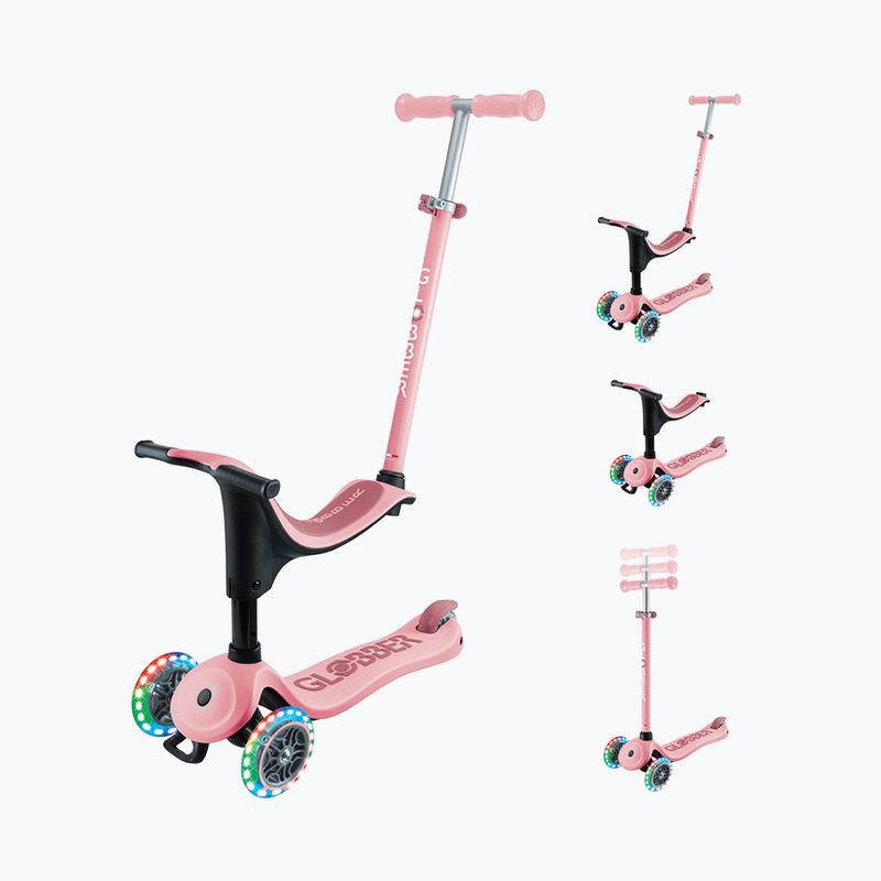 Globber Go.Up Sporty Lights Kinderdreirad pastellrosa