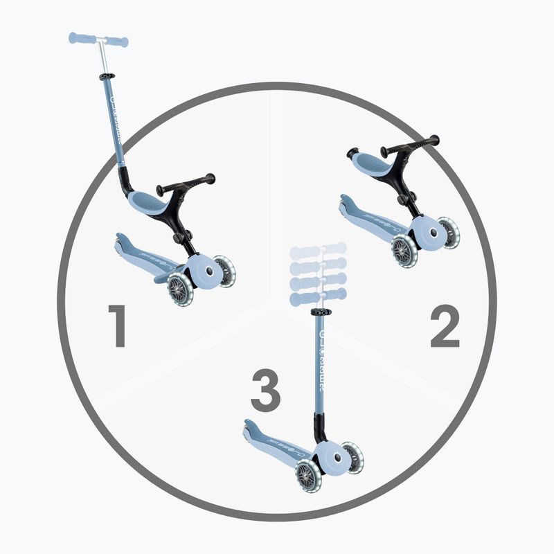 Kinderdreirad-Tretroller Globber Go.Up Active Ecologic Lights blueberry 2