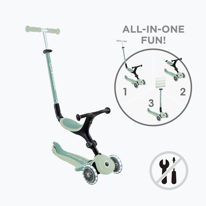 Kinderdreirad-Tretroller Globber Go.Up Active Ecologic Lights pistachio 2