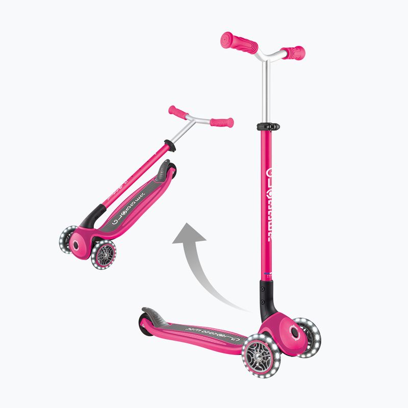 Kinderdreirad-Tretroller Globber Master Lights fuchsia 11