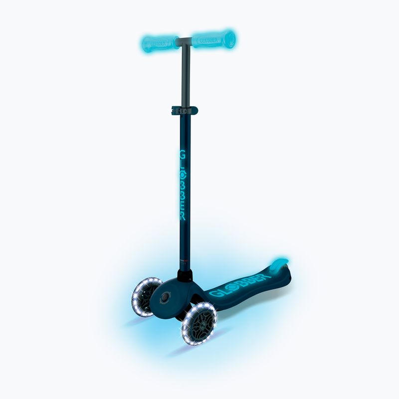 Kinderdreirad-Tretroller Globber Primo Plus Glow Lights petrol blue 9