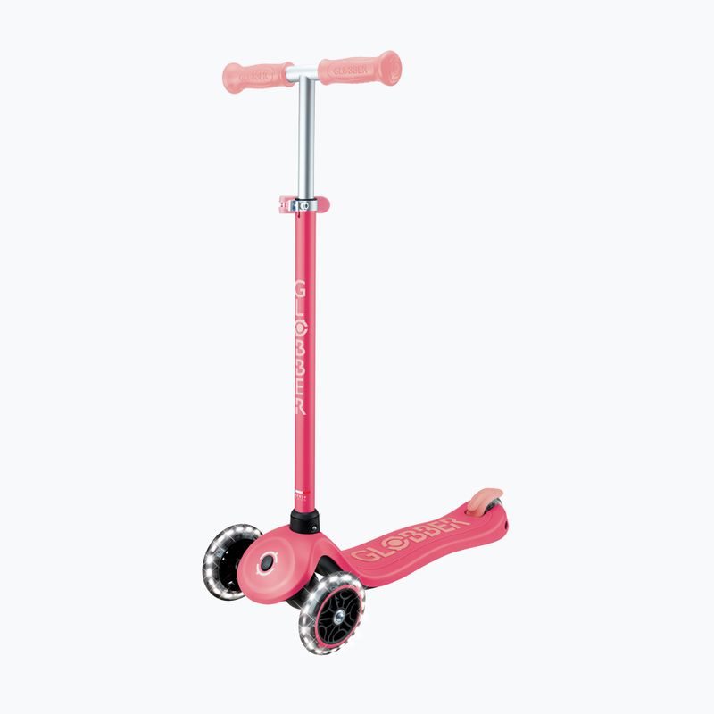 Kinderdreirad-Tretroller Globber Primo Plus Glow Lights coral pink 5