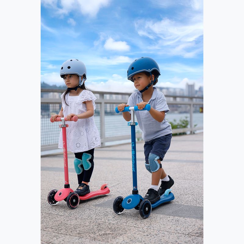 Kinderdreirad-Tretroller Globber Primo Plus Glow Lights coral pink 14