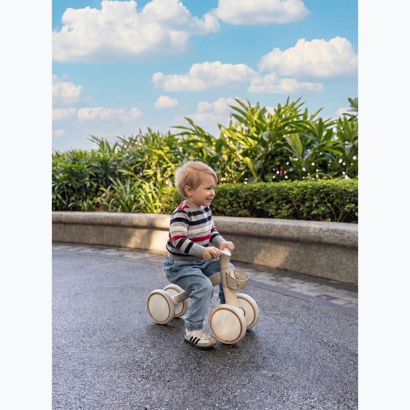 Laufrad mit vier Rädern Globber Learning Bike Ecologic coconut 6