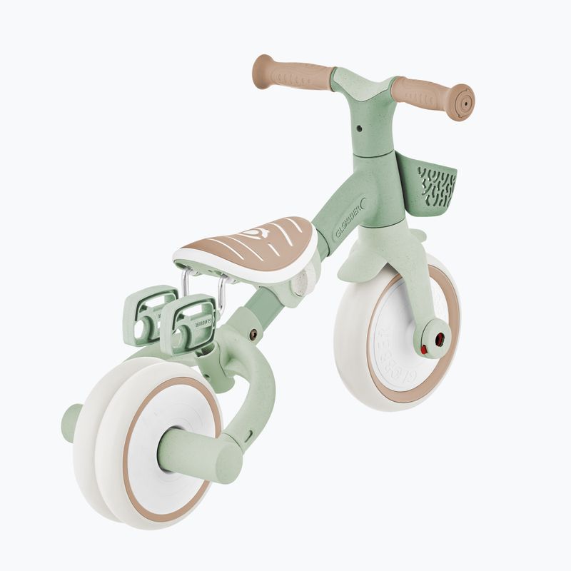 Dreirad-Laufrad mit Schiebestange Globber Learning Trike 2w1 Plus Ecologic pistachio 11