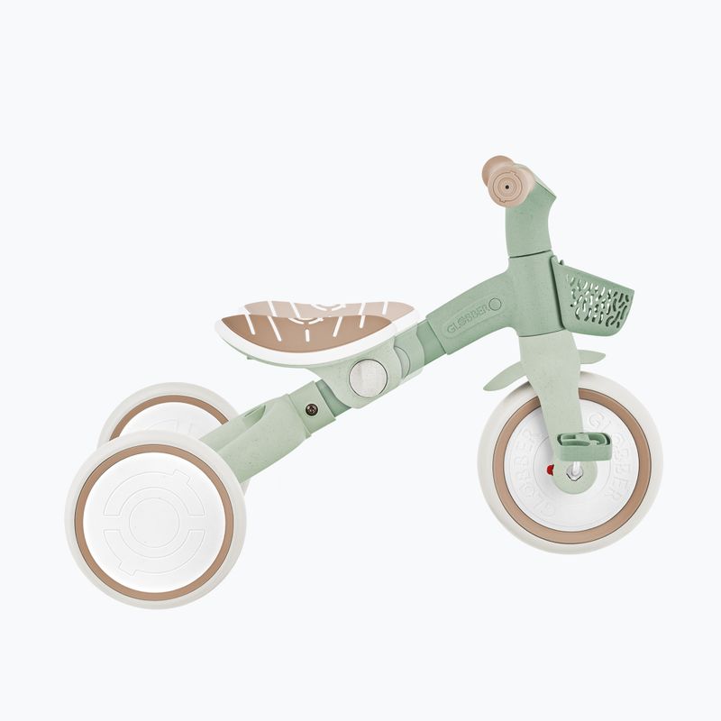 Dreirad-Laufrad mit Schiebestange Globber Learning Trike 2w1 Plus Ecologic pistachio 14