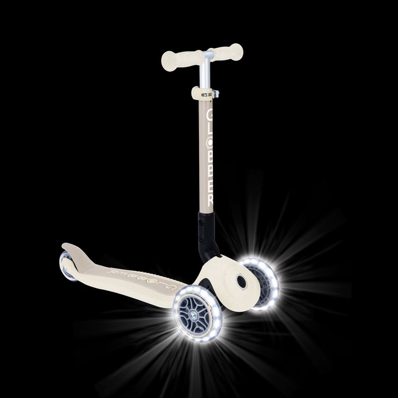 Kinderdreirad-Tretroller Globber Junior Foldable Lights Eco coconut 11