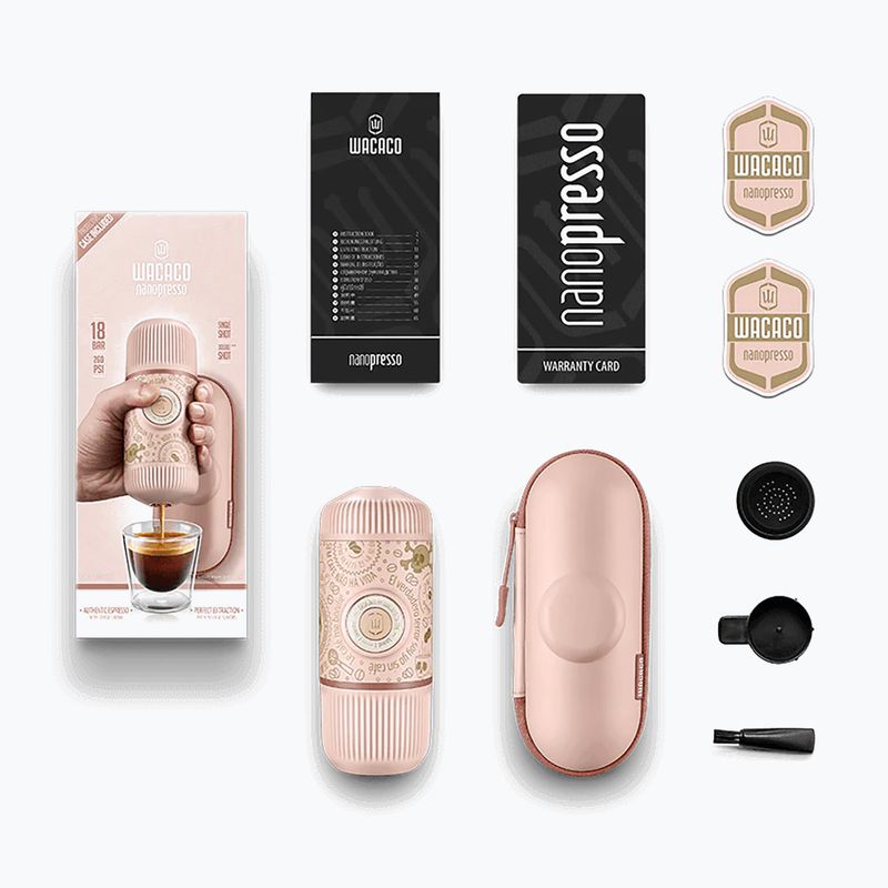 Wacaco Nanopresso Dark Souls tragbare Kaffeemaschine 80 ml rosa 2
