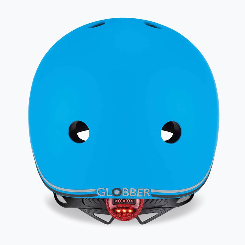 Kinderhelm Globber Go.Up Lights sky blue 4