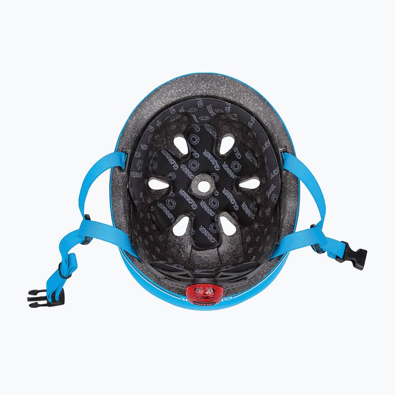 Kinderhelm Globber Go.Up Lights sky blue 5