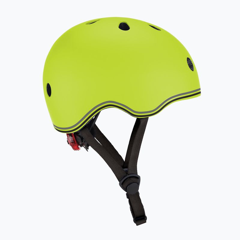 Kinderhelm Globber Go.Up Lights lime green 2