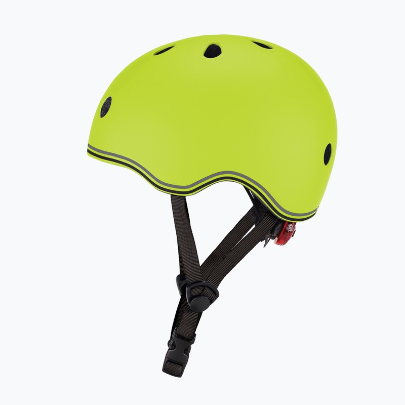 Kinderhelm Globber Go.Up Lights lime green 3