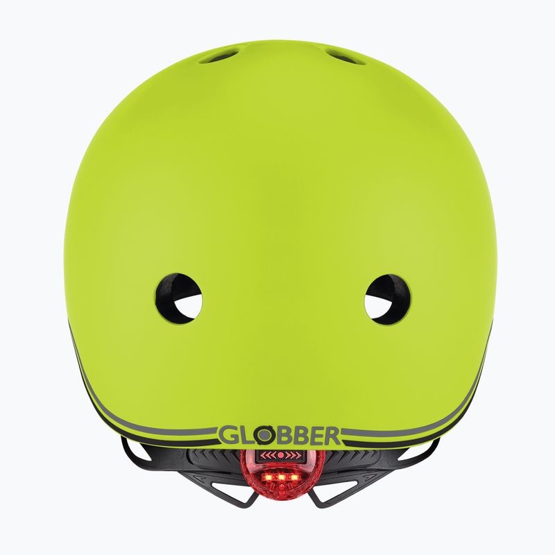 Kinderhelm Globber Go.Up Lights lime green 4