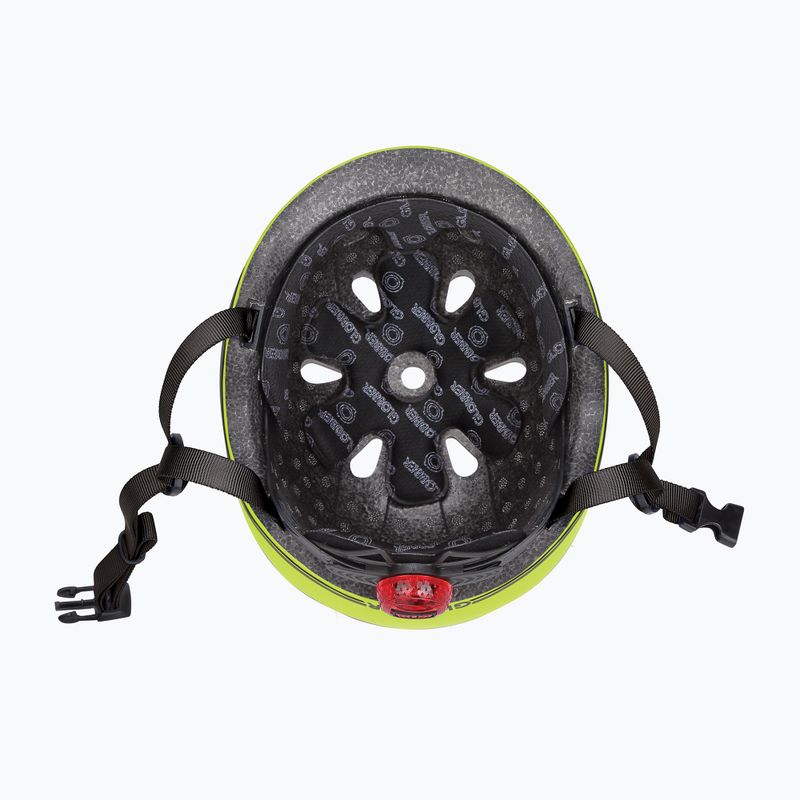 Kinderhelm Globber Go.Up Lights lime green 6