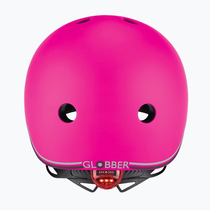 Kinderhelm Globber Go.Up Lights deep pink 4