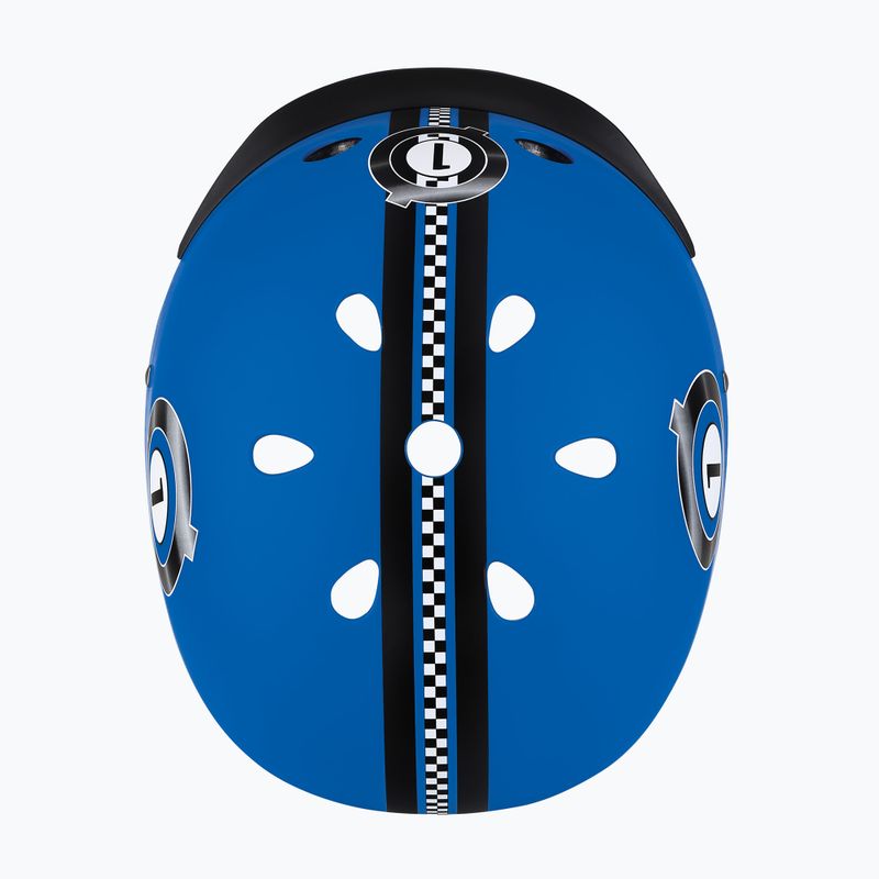 Kinderhelm Globber Elite Lights navy blue racing 6