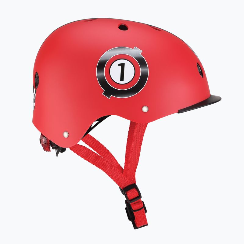 Kinderhelm Globber Elite Lights new red racing 2