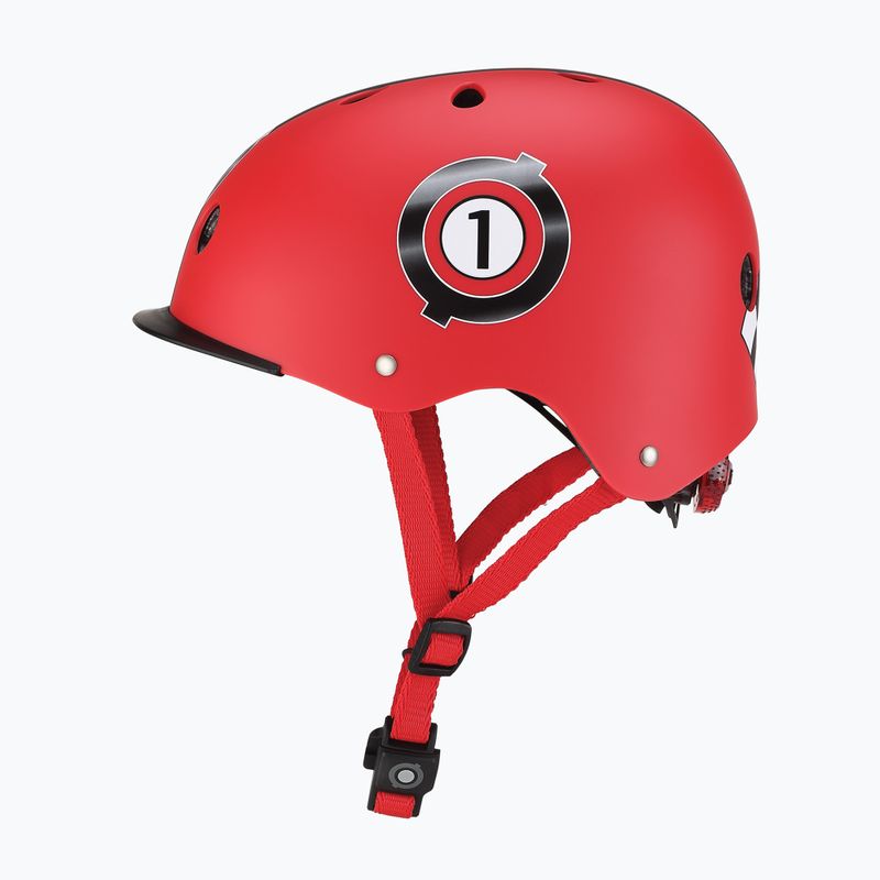 Kinderhelm Globber Elite Lights new red racing 3