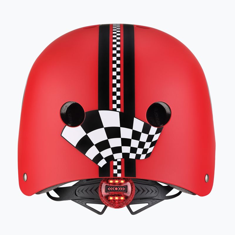 Kinderhelm Globber Elite Lights new red racing 4