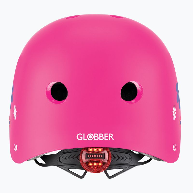 Globber Primo Fantasy tief rosa Blume Kinderhelm 3