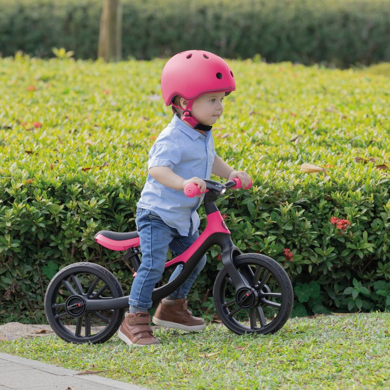 Globber Primo Fantasy tief rosa Blume Kinderhelm 8