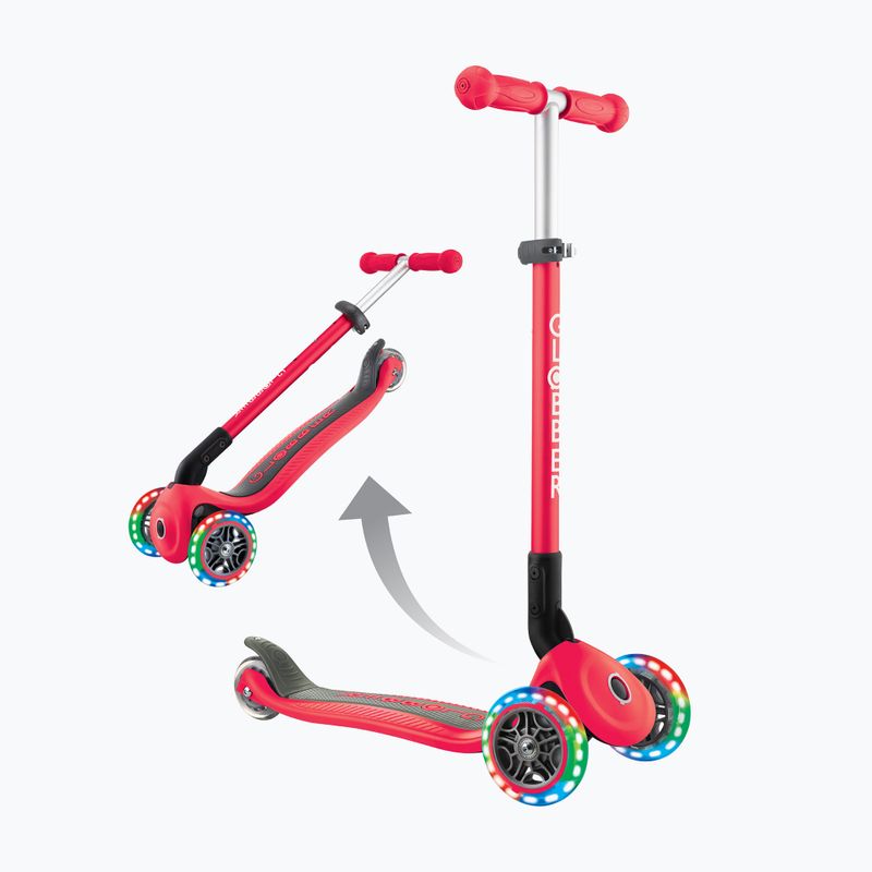 Globber Primo Foldable Lights rot Kinder-Dreirad-Roller 6