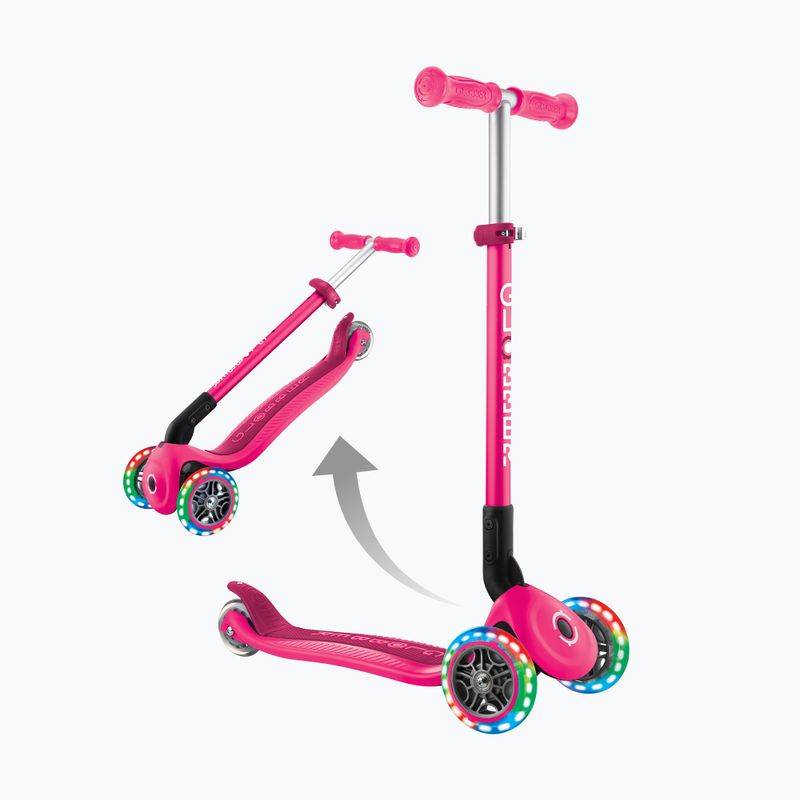Kinderdreirad-Tretroller Globber Primo Foldable Lights fuchsia 12
