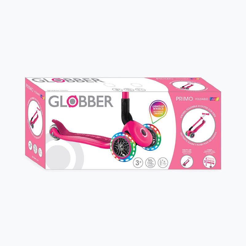 Kinderdreirad-Tretroller Globber Primo Foldable Lights fuchsia 13
