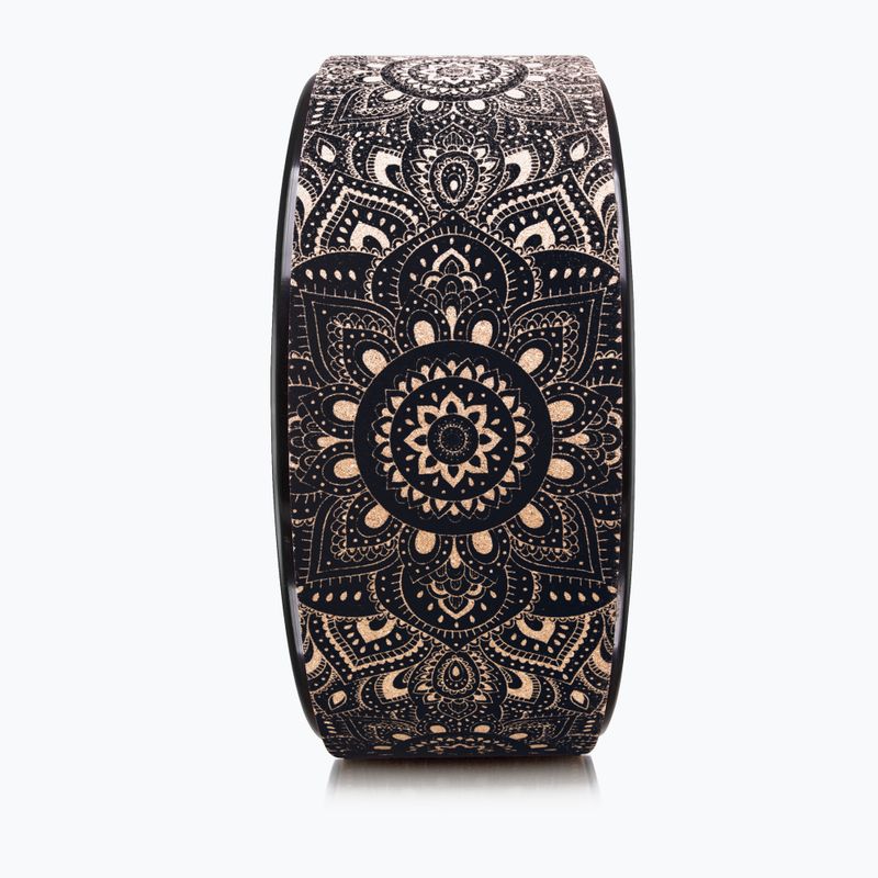 Yoga Design Lab Wheel Schwarz WH-Kork-Mandala Schwarz 3
